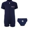 Essentials Baby Swim Kit - Classic Wetsuit + Swim Nappy (Blue) -Surfline Shop classic baby navy and nappy front 1