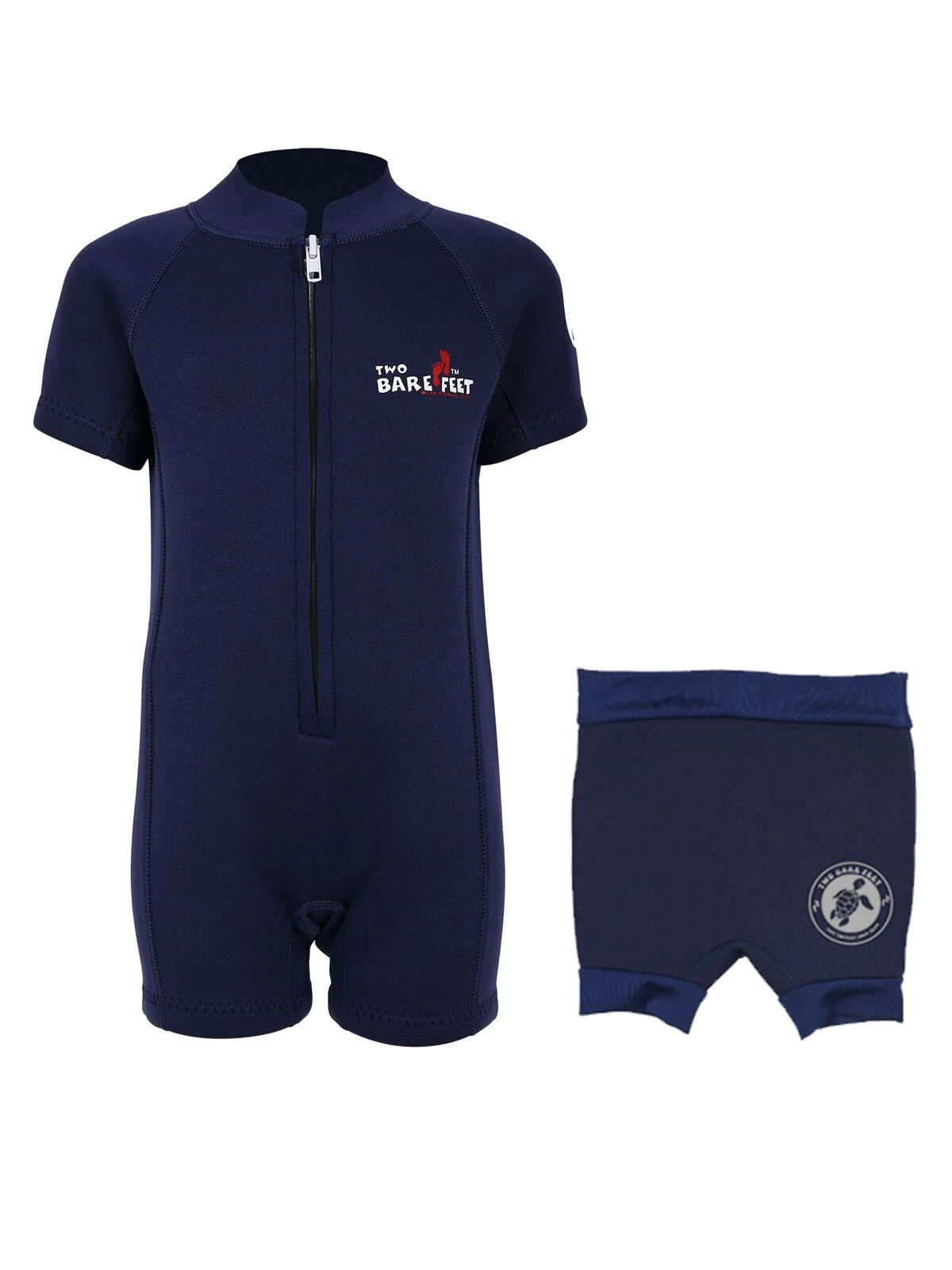 Essentials Baby Swim Kit - Classic Wetsuit + Nappy Shorts (Blue) 3 Essentials Baby Swim Kit - Classic Wetsuit + Nappy Shorts (Blue)