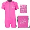 Essentials Baby Swim Kit - Classic Wetsuit + Towel + Bag (Pink) 2 Essentials Baby Swim Kit - Classic Wetsuit + Towel + Bag (Pink) -Surfline Shop classic baby pink and bag and towel