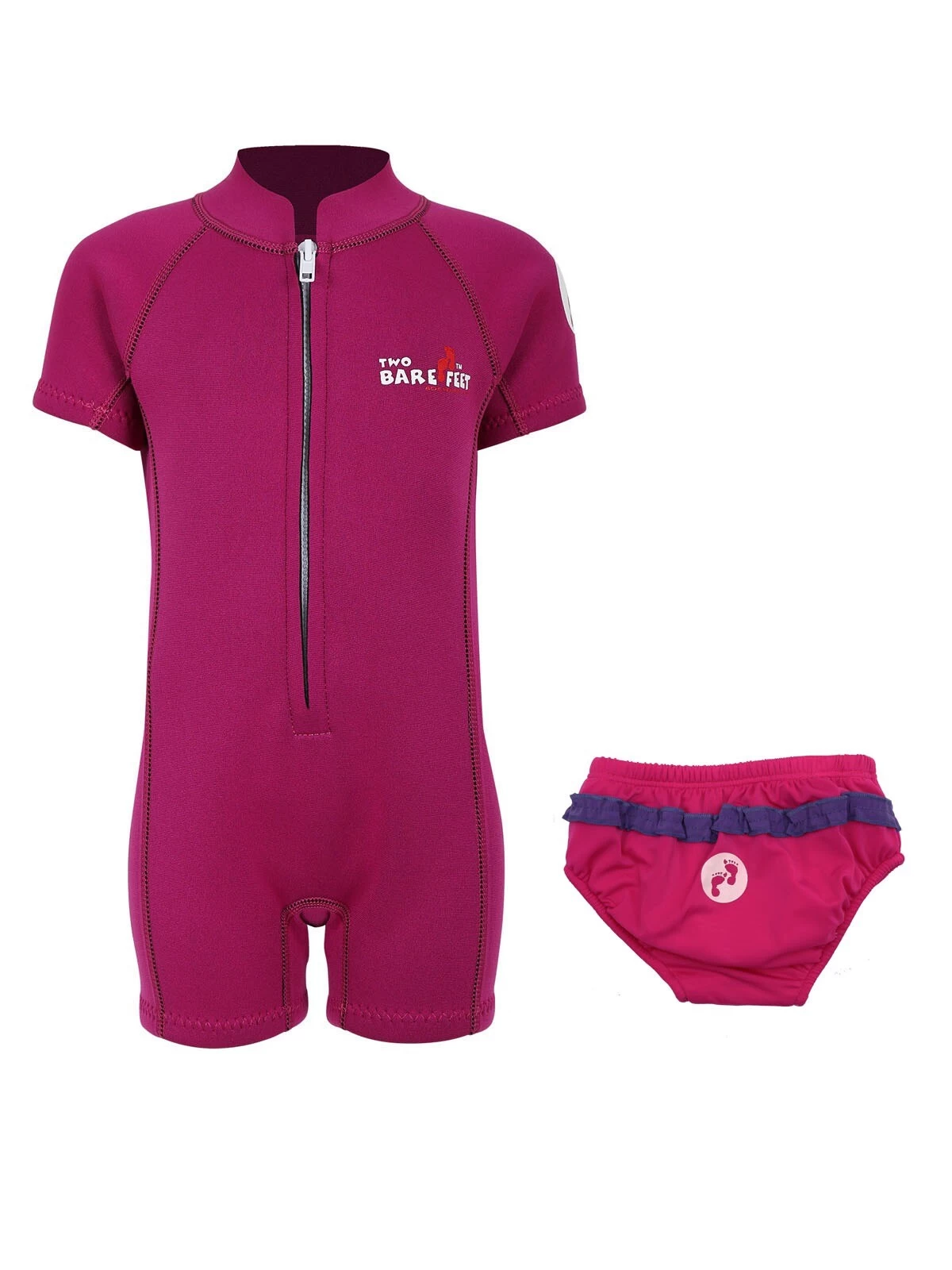 Essentials Baby Swim Kit - Classic Wetsuit + Swim Nappy (Raspberry) 3 Essentials Baby Swim Kit - Classic Wetsuit + Swim Nappy (Raspberry)