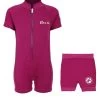Essentials Baby Swim Kit - Classic Wetsuit + Nappy Shorts (Raspberry) 1 Essentials Baby Swim Kit - Classic Wetsuit + Nappy Shorts (Raspberry) -Surfline Shop classic baby raspberry and nappy shorts front