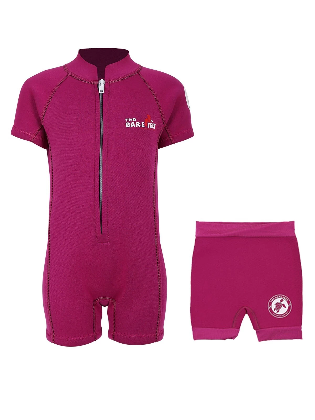 Essentials Baby Swim Kit - Classic Wetsuit + Nappy Shorts (Raspberry) 3 Essentials Baby Swim Kit - Classic Wetsuit + Nappy Shorts (Raspberry)