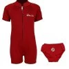 Essentials Baby Swim Kit - Classic Wetsuit + Swim Nappy (Red)
