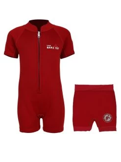 Essentials Baby Swim Kit - Classic Wetsuit + Nappy Shorts (Red)