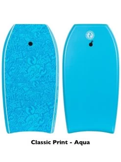 Two Bare Feet Flowers Double Bodyboard And Bag Bundle (Choice Of 33", 37", 41") 15 Two Bare Feet Flowers Double Bodyboard And Bag Bundle (Choice Of 33", 37", 41") -Surfline Shop classic print aqua