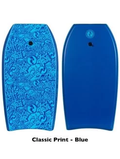 Two Bare Feet Flowers Triple Bodyboard And Bag Bundle (Choice Of 33", 37", 41") 19 Two Bare Feet Flowers Triple Bodyboard And Bag Bundle (Choice Of 33", 37", 41") -Surfline Shop classic print blue 1