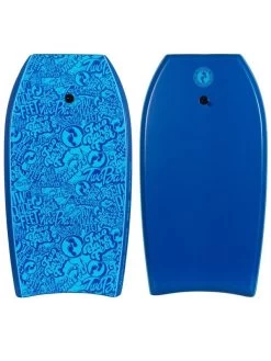 Two Bare Feet Classic Pattern Quad Bodyboard And Bag Bundle (Choice Of 33", 37", 41", 42", 44") 12 Two Bare Feet Classic Pattern Quad Bodyboard And Bag Bundle (Choice Of 33", 37", 41", 42", 44") -Surfline Shop cp front and back blue 3