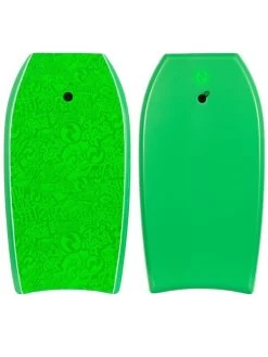 Two Bare Feet Classic Pattern Single Bodyboard And Bag Bundle (Choice Of 33", 37", 41", 42", 44") 13 Two Bare Feet Classic Pattern Single Bodyboard And Bag Bundle (Choice Of 33", 37", 41", 42", 44") -Surfline Shop cp front and back green