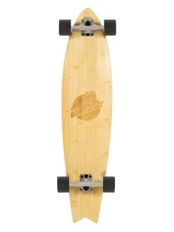 Two Bare Feet "The Deacon" 40in Bamboo Series Longboard Skateboard Complete (Black Wheels)