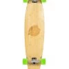 Two Bare Feet "The Deacon" 40in Bamboo Series Longboard Skateboard Complete (Green Wheels) -Surfline Shop deacon green 1