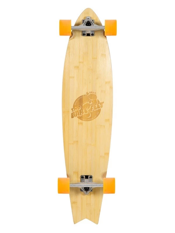 Two Bare Feet "The Deacon" 40in Bamboo Series Longboard Skateboard Complete (Orange Wheels) 3 Two Bare Feet "The Deacon" 40in Bamboo Series Longboard Skateboard Complete (Orange Wheels)