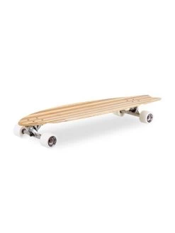 Two Bare Feet "The Deacon" 40in Bamboo Series Longboard Skateboard Complete (White Wheels) 10 Two Bare Feet "The Deacon" 40in Bamboo Series Longboard Skateboard Complete (White Wheels) -Surfline Shop deacon white 3
