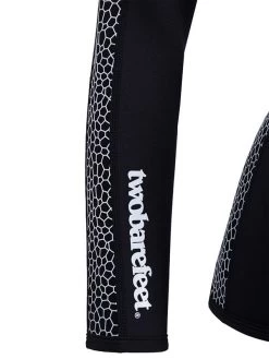 Two Bare Feet Womens Silicone Print Series Full Zip 2.5mm Wetsuit Jacket (Black/White) 21 Two Bare Feet Womens Silicone Print Series Full Zip 2.5mm Wetsuit Jacket (Black/White) -Surfline Shop detail 2 white
