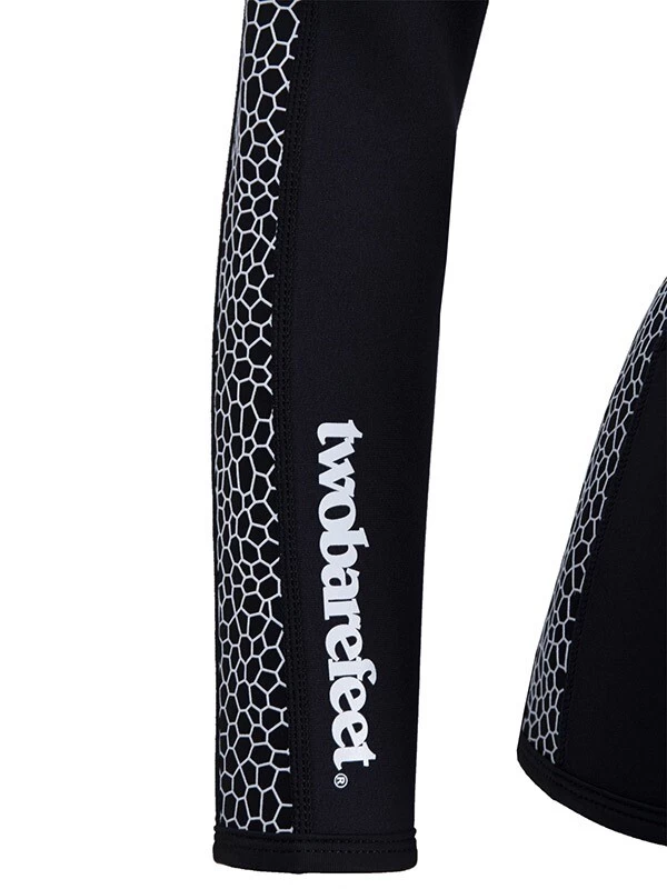 Two Bare Feet Womens Silicone Print Series Full Zip 2.5mm Wetsuit Jacket (Black/White) 12 Two Bare Feet Womens Silicone Print Series Full Zip 2.5mm Wetsuit Jacket (Black/White) - Image 10