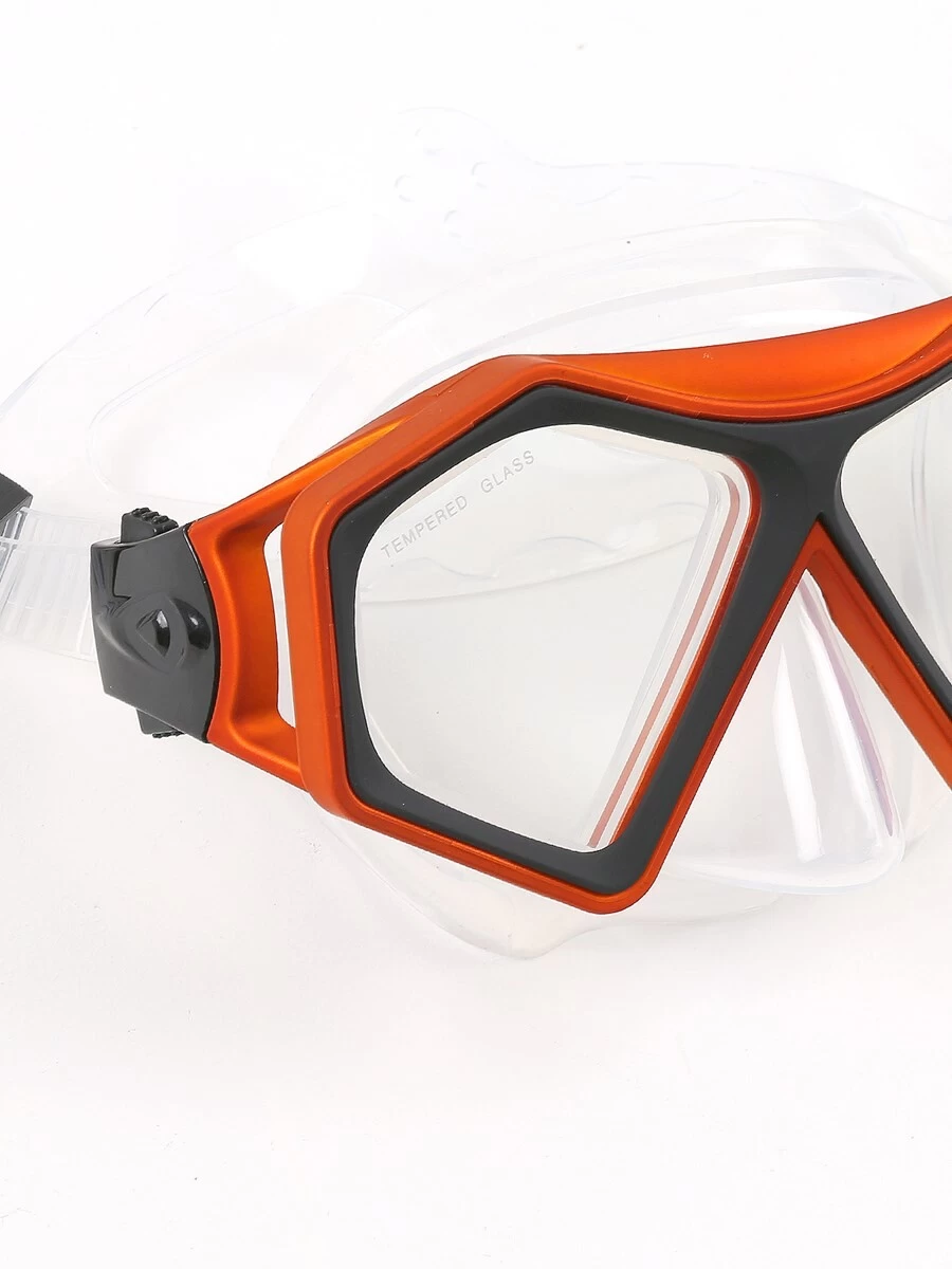 DiveSport Silicone Mask (Orange / Clear) 6 DiveSport Silicone Mask (Orange / Clear) - Image 4