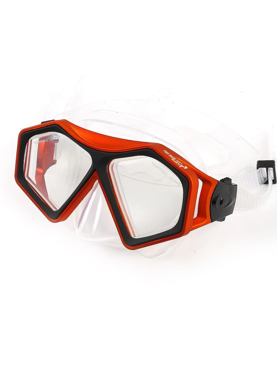 DiveSport Silicone Mask (Orange / Clear) 4 DiveSport Silicone Mask (Orange / Clear) - Image 2