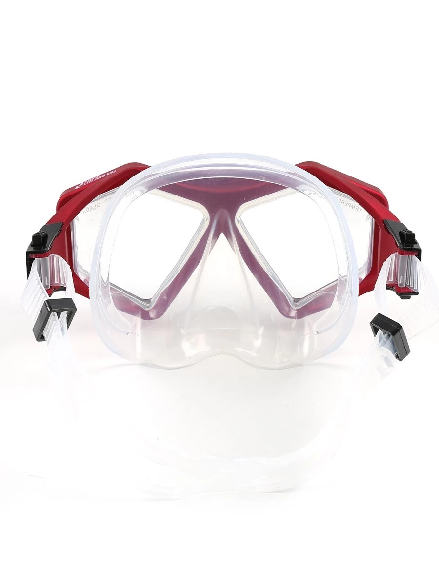 DiveSport Silicone Mask (Red / Clear) 7 DiveSport Silicone Mask (Red / Clear) - Image 5