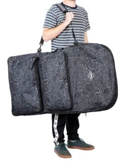 44" Double Bodyboard Bag (Grey Classic Pattern) 10 44" Double Bodyboard Bag (Grey Classic Pattern) -Surfline Shop double bodyboard bag grey 4