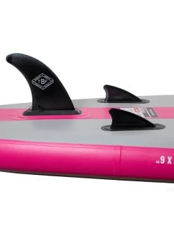 Two Bare Feet Entradia (Allround XL) 10'10" X 34" X 6" Inflatable SUP Deluxe Carbon Hybrid Pack (Pink) -Surfline Shop entradia 10 10 3 pink 2