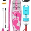 Two Bare Feet Entradia (Allround XL) 10'10" X 34" X 6" Inflatable SUP Deluxe Fibreglass Hybrid Pack (Pink) 1 Two Bare Feet Entradia (Allround XL) 10'10" X 34" X 6" Inflatable SUP Deluxe Fibreglass Hybrid Pack (Pink) -Surfline Shop entradia 10 10 pink deluxe fibreglass pack 1