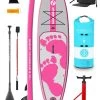 Two Bare Feet Entradia (Allround XL) 10'10" X 34" X 6" Inflatable SUP Ultimate Pack (Pink)