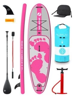 Two Bare Feet Entradia (Allround XL) 10'10" X 34" X 6" Inflatable SUP Ultimate Pack (Pink)
