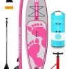 Two Bare Feet Entradia (Allround) 10'6" X 34" X 4.75" Inflatable SUP Starter Pack (Pink) -Surfline Shop entradia 10 6 pink starter pack 1
