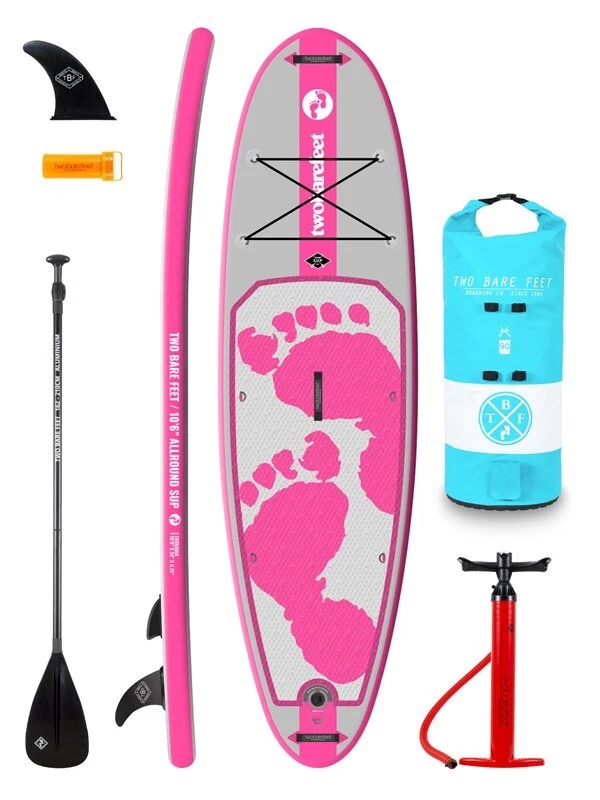 Two Bare Feet Entradia (Allround) 10'6" X 34" X 4.75" Inflatable SUP Starter Pack (Pink) 3 Two Bare Feet Entradia (Allround) 10'6" X 34" X 4.75" Inflatable SUP Starter Pack (Pink)