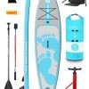 Two Bare Feet Entradia (Touring) 11'6" X 34" X 6" Inflatable SUP Deluxe Carbon Hybrid Pack (Aqua) -Surfline Shop entradia 11 6 aqua carbon hybrid pack r