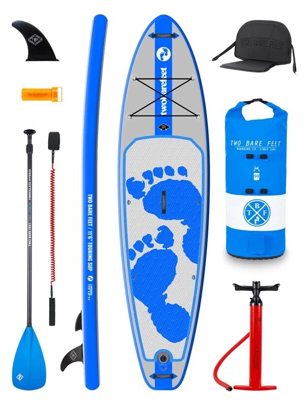 Two Bare Feet Entradia (Touring) 11'6" X 34" X 6" Inflatable SUP Deluxe Fibreglass Hybrid Pack (Blue) 3 Two Bare Feet Entradia (Touring) 11'6" X 34" X 6" Inflatable SUP Deluxe Fibreglass Hybrid Pack (Blue)