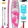 Two Bare Feet Entradia (Touring) 11'6" X 34" X 6" Inflatable SUP Deluxe Fibreglass Hybrid Pack (Pink) 2 Two Bare Feet Entradia (Touring) 11'6" X 34" X 6" Inflatable SUP Deluxe Fibreglass Hybrid Pack (Pink) -Surfline Shop entradia 11 6 pink deluxe fibreglass copy 1