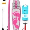Two Bare Feet Entradia (Touring) 11'6" X 34" X 6" Inflatable SUP Starter Pack (Pink) 1 Two Bare Feet Entradia (Touring) 11'6" X 34" X 6" Inflatable SUP Starter Pack (Pink) -Surfline Shop entradia 11 6 pink starter pack 1