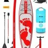 Two Bare Feet Entradia (Touring) 11'6" X 34" X 6" Inflatable SUP Deluxe Carbon Hybrid Pack (Red) 1 Two Bare Feet Entradia (Touring) 11'6" X 34" X 6" Inflatable SUP Deluxe Carbon Hybrid Pack (Red) -Surfline Shop entradia 11 6 red carbon hybrid pack copy