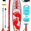 Two Bare Feet Entradia (Touring) 11'6" X 34" X 6" Inflatable SUP Deluxe Fibreglass Hybrid Pack (Red) 2 Two Bare Feet Entradia (Touring) 11'6" X 34" X 6" Inflatable SUP Deluxe Fibreglass Hybrid Pack (Red) -Surfline Shop entradia 11 6 red deluxe fibreglass pack copy