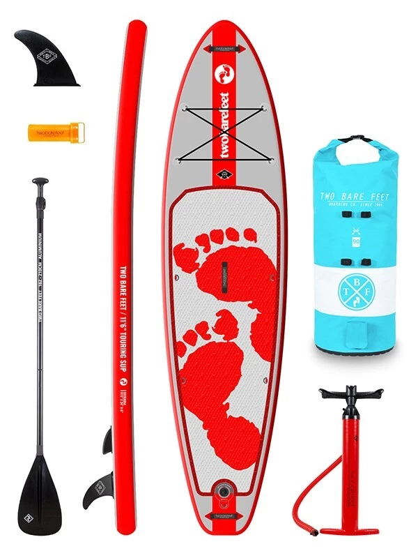 Two Bare Feet Entradia (Touring) 11'6" X 34" X 6" Inflatable SUP Starter Pack (Red) 3 Two Bare Feet Entradia (Touring) 11'6" X 34" X 6" Inflatable SUP Starter Pack (Red)