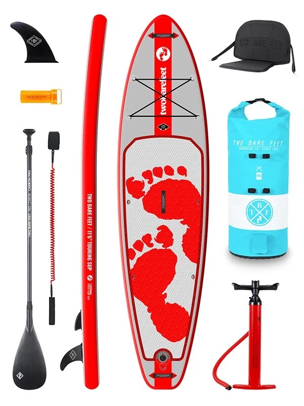 Two Bare Feet Entradia (Touring) 11'6" X 34" X 6" Inflatable SUP Ultimate Pack (Red) 3 Two Bare Feet Entradia (Touring) 11'6" X 34" X 6" Inflatable SUP Ultimate Pack (Red)
