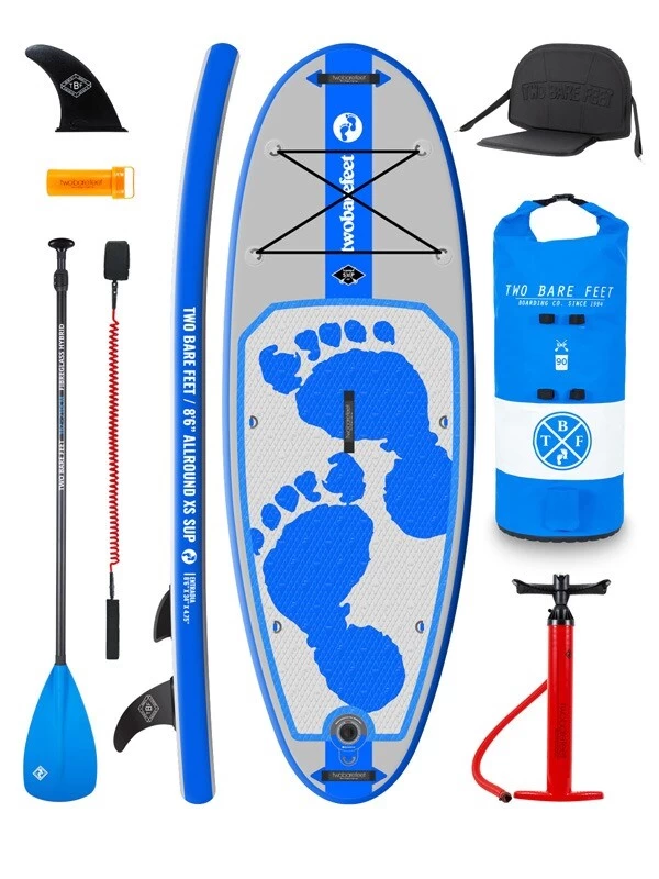 Two Bare Feet Entradia (Allround XS) 8'6" X 34" X 4.75" Inflatable Juniors SUP Deluxe Fibreglass Hybrid Pack (Blue) 3 Two Bare Feet Entradia (Allround XS) 8'6" X 34" X 4.75" Inflatable Juniors SUP Deluxe Fibreglass Hybrid Pack (Blue)
