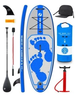 Two Bare Feet Entradia (Allround XS) 8'6" X 34" X 4.75" Inflatable Juniors SUP Ultimate Pack (Blue)