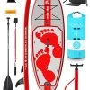 Two Bare Feet Entradia (Allround XS) 8'6" X 34" X 4.75" Inflatable Juniors SUP Deluxe Carbon Hybrid Pack (Red) 2 Two Bare Feet Entradia (Allround XS) 8'6" X 34" X 4.75" Inflatable Juniors SUP Deluxe Carbon Hybrid Pack (Red) -Surfline Shop entradia 8 6 red carbon hybrid pack copy