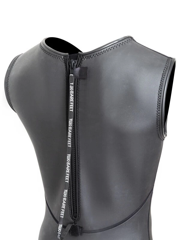 Two Bare Feet Enduro Sleeveless 2.5mm Mens Mesh Surf Suit (Black) 11 Two Bare Feet Enduro Sleeveless 2.5mm Mens Mesh Surf Suit (Black) - Image 9