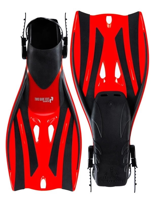 PVC Mask Snorkel & F52 Fins 3pc Set (Red) 5 PVC Mask Snorkel & F52 Fins 3pc Set (Red) - Image 3