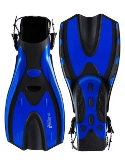 Two Bare Feet Adult Silicone Mask, Snorkel & F70 Fins 3 Piece Set 3 (Blue) 7 Two Bare Feet Adult Silicone Mask, Snorkel & F70 Fins 3 Piece Set 3 (Blue) -Surfline Shop f70 blue 4 7