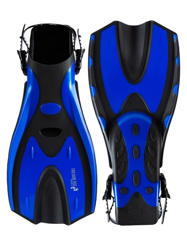 Two Bare Feet Adult Silicone Mask, Snorkel & F70 Fins 3 Piece Set 2 (Blue) 5 Two Bare Feet Adult Silicone Mask, Snorkel & F70 Fins 3 Piece Set 2 (Blue) - Image 3