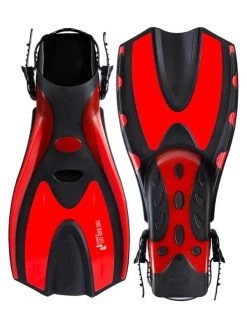 Two Bare Feet Adult Silicone Mask, Snorkel & F70 Fins 3 Piece Set 3 (Red) 7 Two Bare Feet Adult Silicone Mask, Snorkel & F70 Fins 3 Piece Set 3 (Red) -Surfline Shop f70 red 4 8