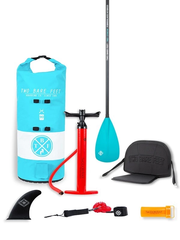 Two Bare Feet Archer (Allround XL) 10'10" X 33" X 6" Inflatable SUP Deluxe Fibreglass Hybrid Pack (Teal) 5 Two Bare Feet Archer (Allround XL) 10'10" X 33" X 6" Inflatable SUP Deluxe Fibreglass Hybrid Pack (Teal) - Image 3