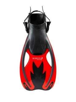 Two Bare Feet Childrens Diving Fins (F89 Red) -Surfline Shop fins 89 red 1