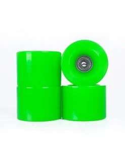 Edge Series Longboard Wheels Set Of 4 70mm / 78A Plus Bearings (Green) 9 Edge Series Longboard Wheels Set Of 4 70mm / 78A Plus Bearings (Green) -Surfline Shop green5 web