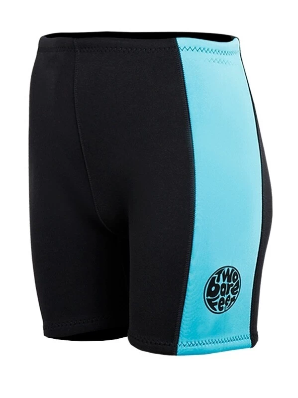 Two Bare Feet Womens Harmony 3mm Wetsuit Shorts (Black/Mint) 4 Two Bare Feet Womens Harmony 3mm Wetsuit Shorts (Black/Mint) - Image 2