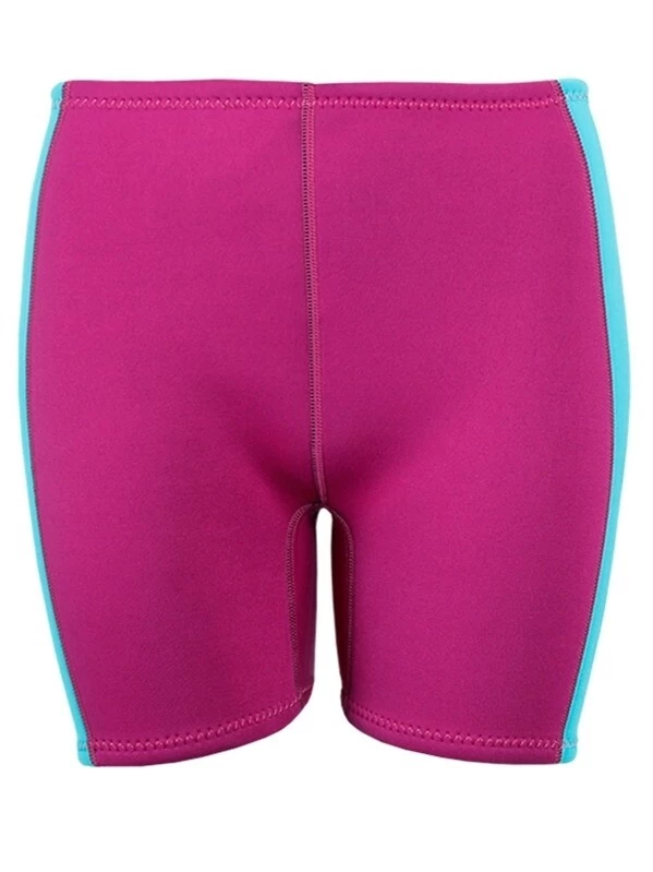Two Bare Feet Womens Harmony 3mm Wetsuit Shorts (Raspberry / Aqua) 3 Two Bare Feet Womens Harmony 3mm Wetsuit Shorts (Raspberry / Aqua)