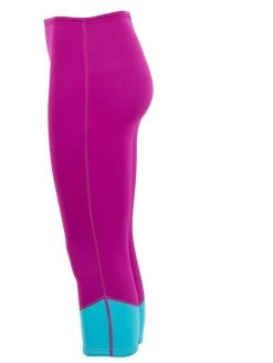 Two Bare Feet Womens Harmony 3mm Capri Wetsuit Pants (Raspberry / Aqua) 12 Two Bare Feet Womens Harmony 3mm Capri Wetsuit Pants (Raspberry / Aqua) -Surfline Shop harmony capri pants mint raspberry 3